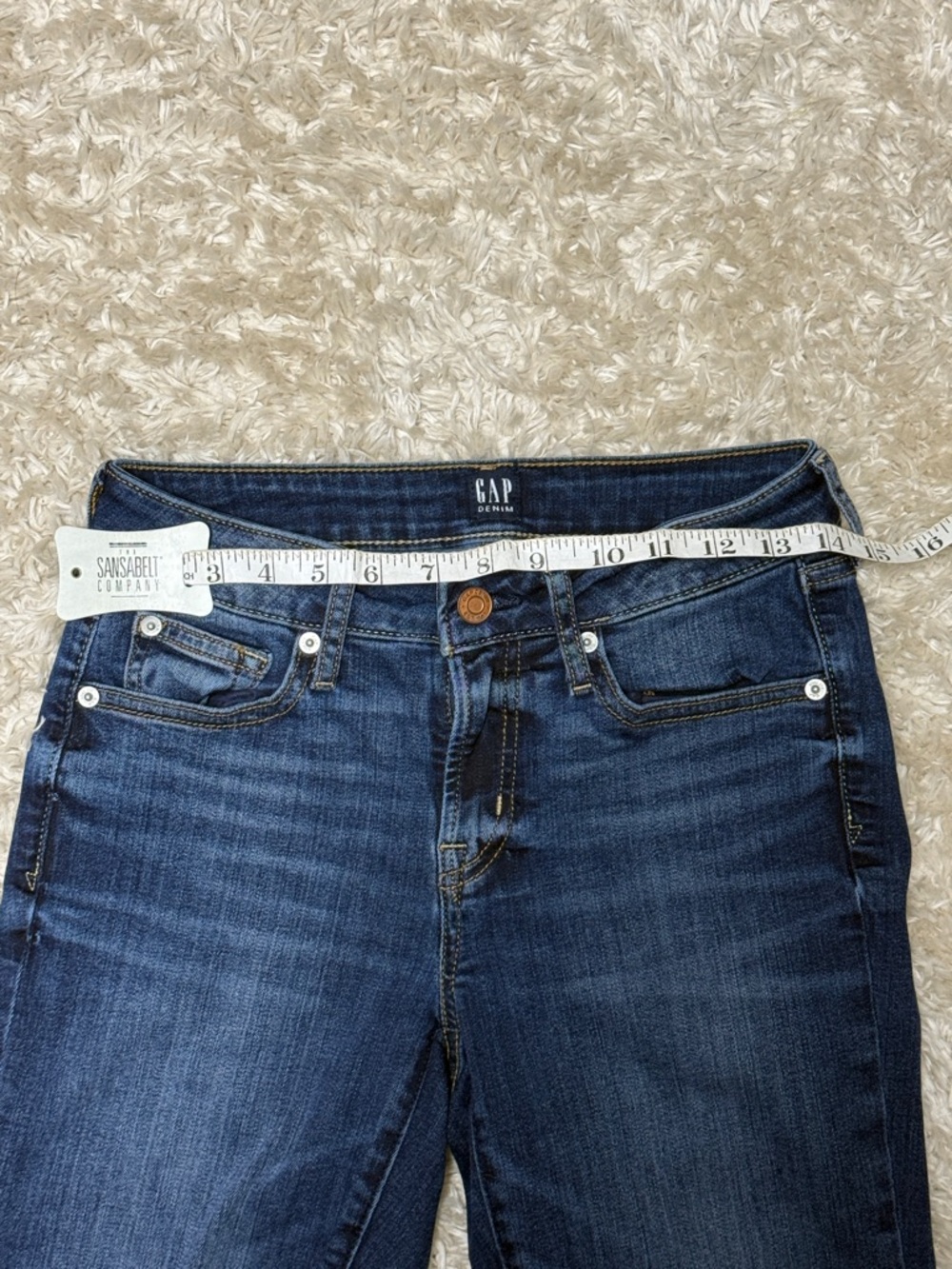 GAP Women's Denim Blue Curvy True Skinny Jeans - 26 - Picture 6 of 7